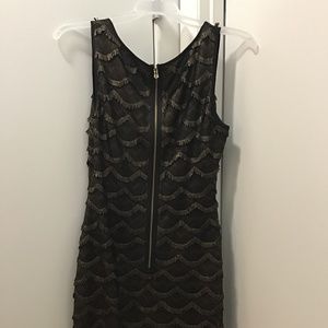 Guess Black/Gold Lacy Dress